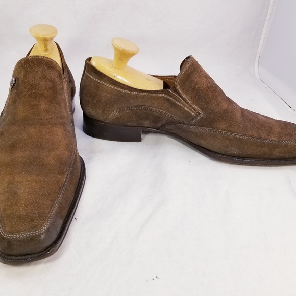 DESIGNER MEZLAN AQUILA  MEN SHOES LOAFERS SLIP ON BROWN SUEDE SIZE 10 M EUC - Picture 6 of 10